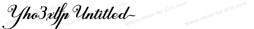 Yho3xlfp Untitled字体转换